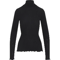 Prada Ribbed Knit Turtleneck Top