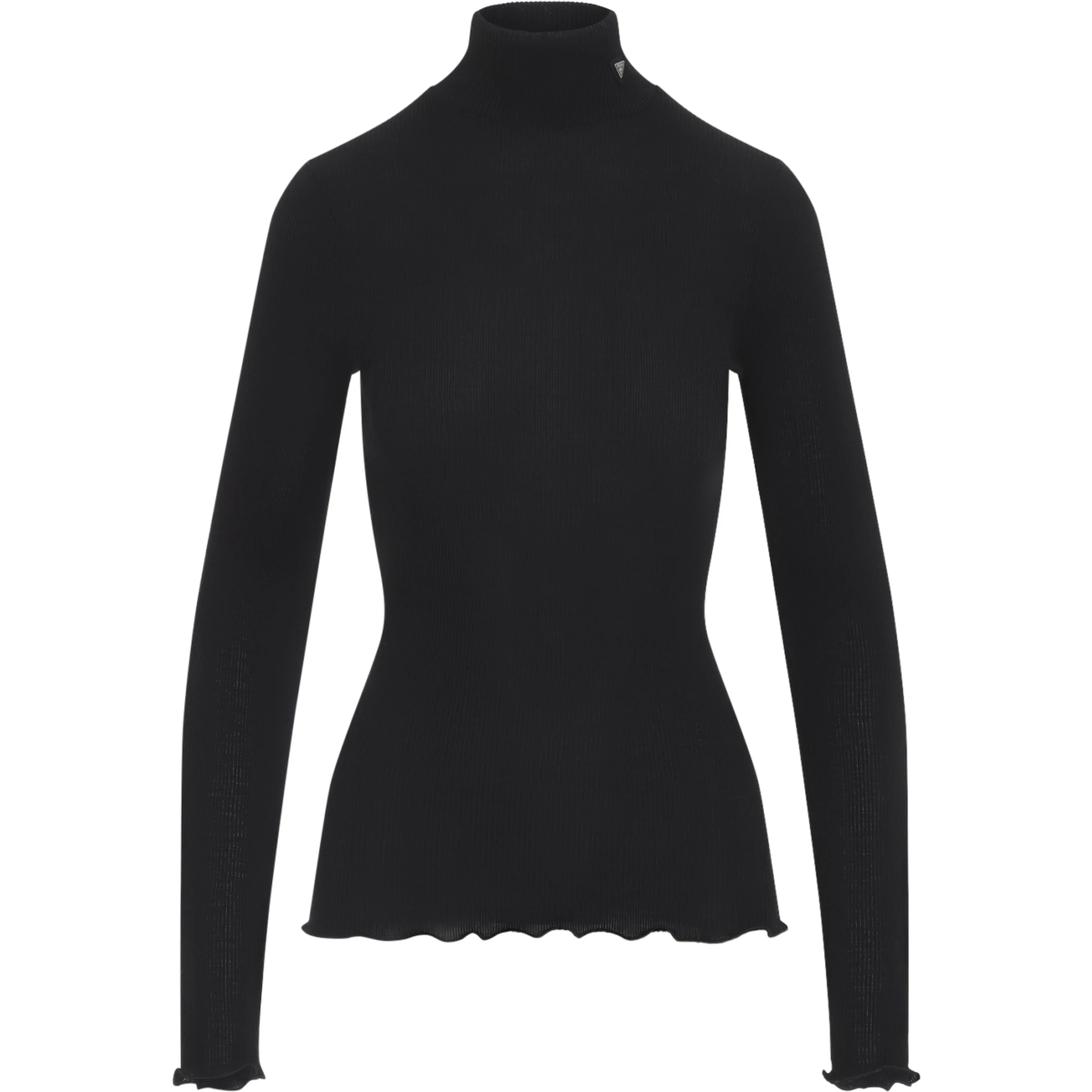 Prada Ribbed Knit Turtleneck Top