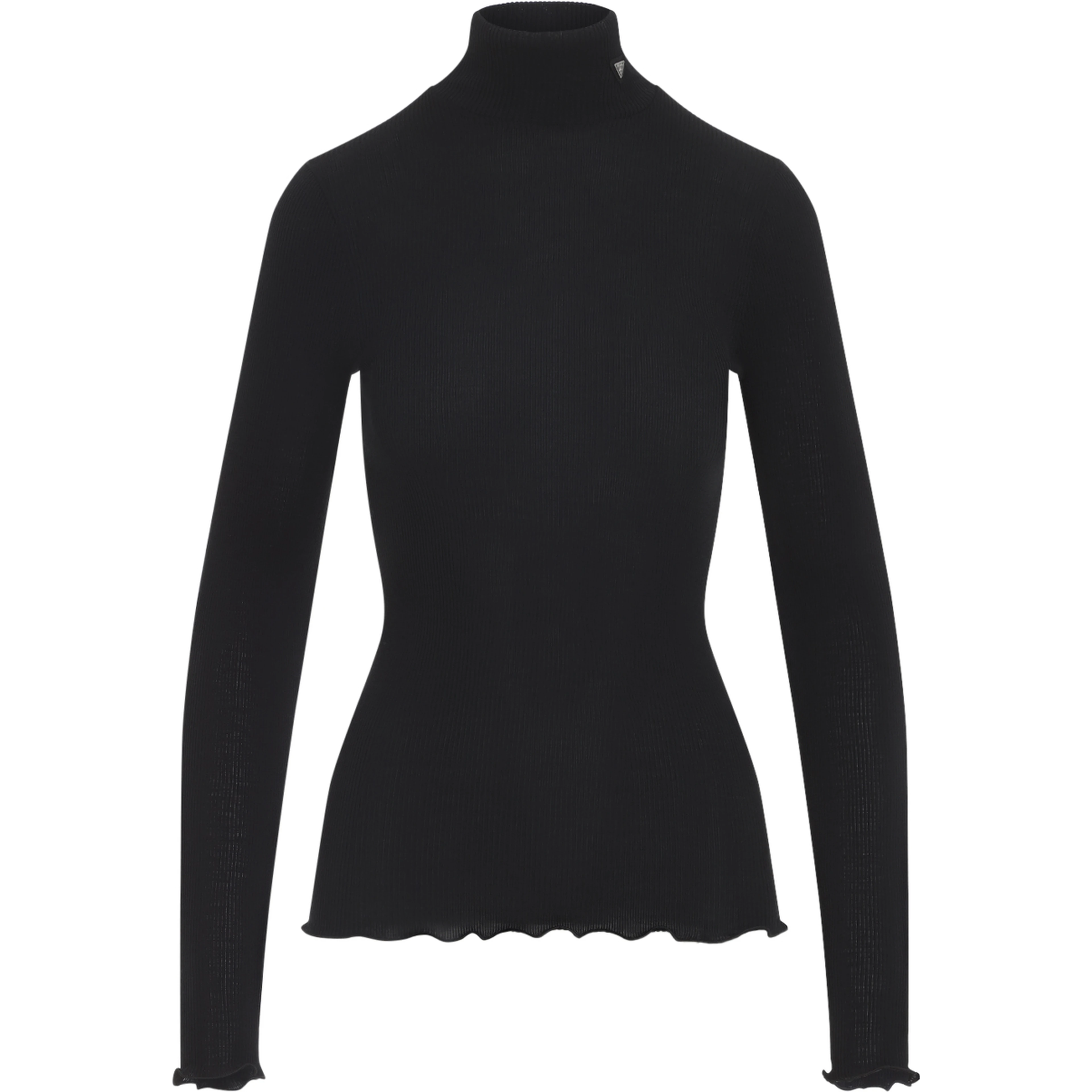 Prada Ribbed Knit Turtleneck Top
