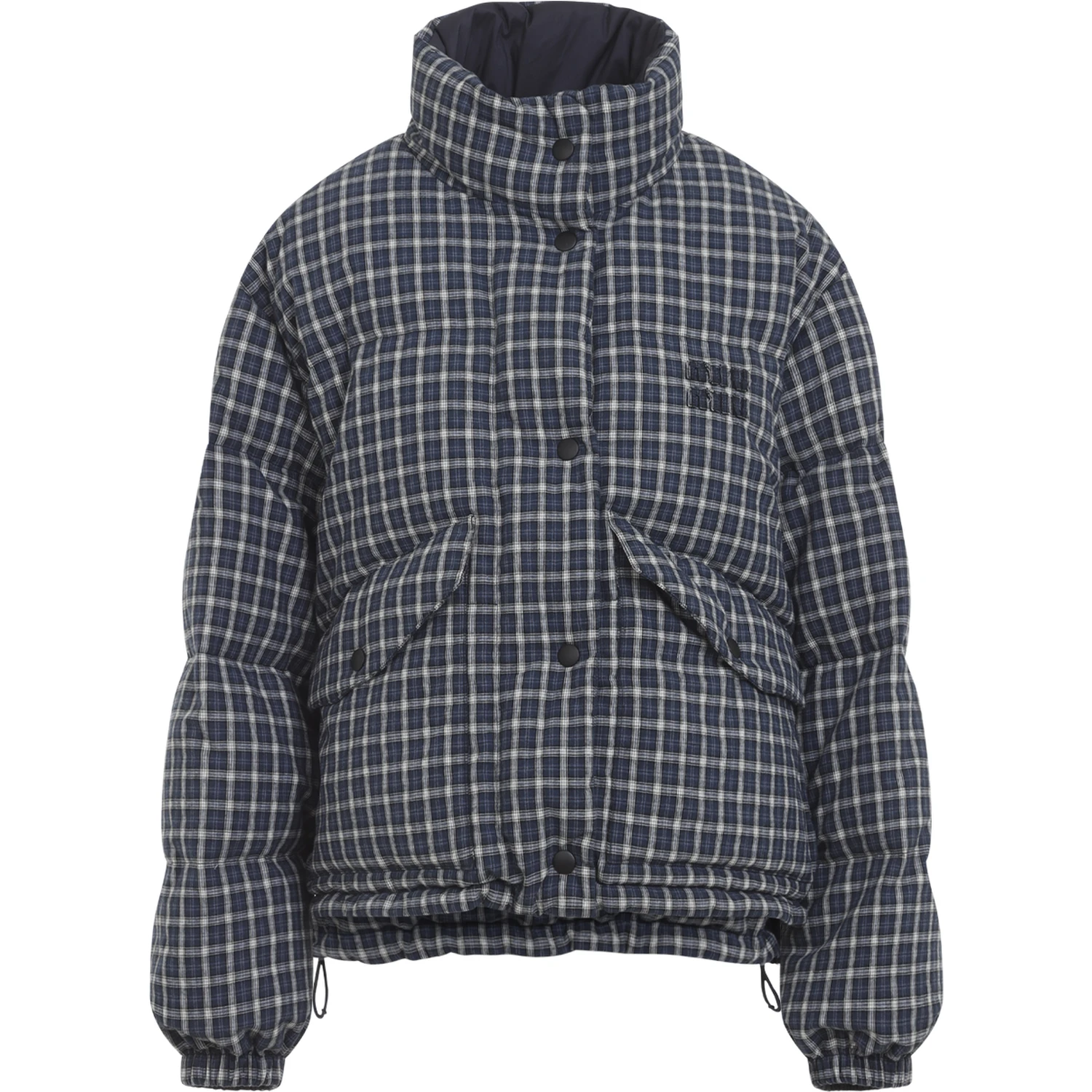Miu MIu Reversible Checked Down Jacket