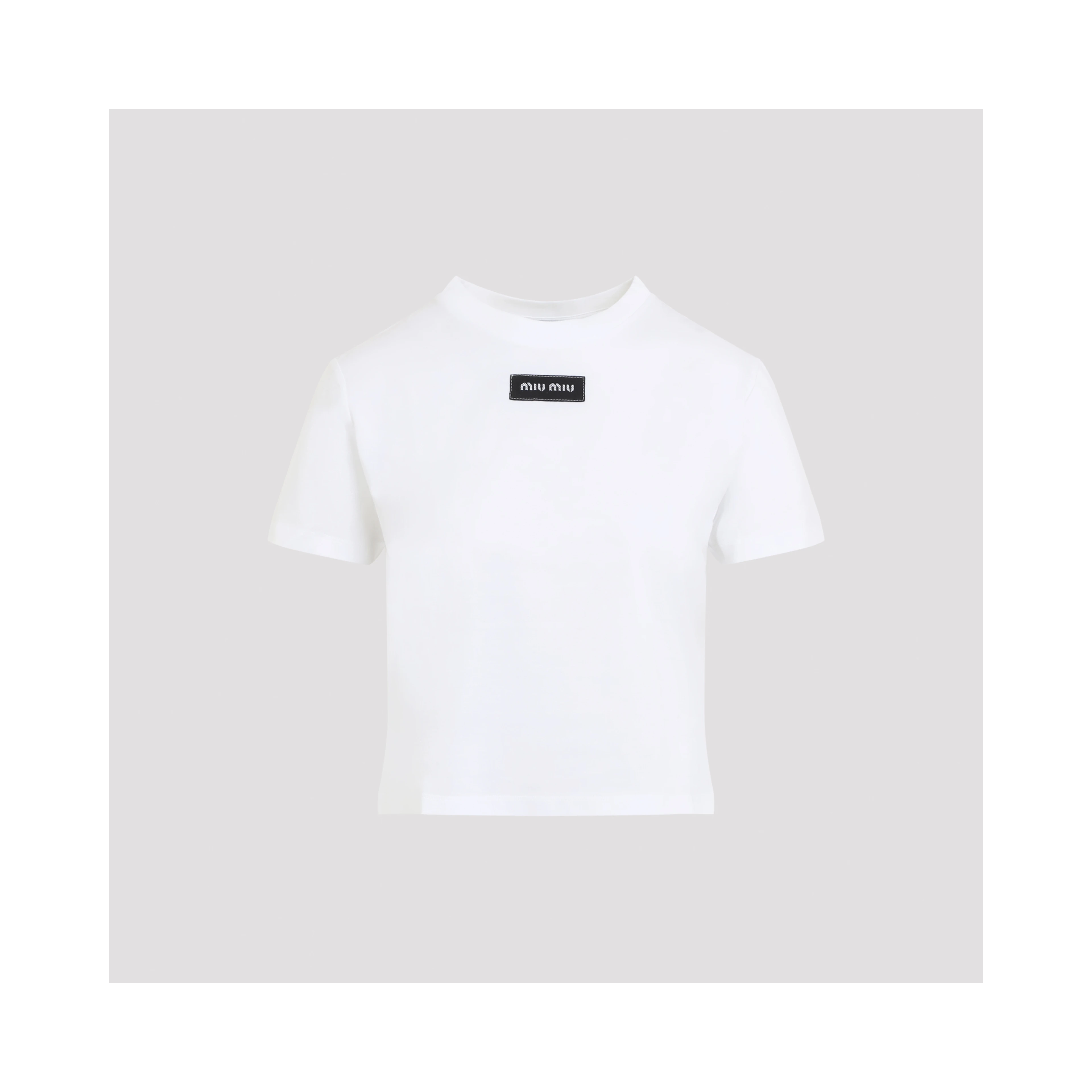 Miu Miu Logo Patch T-Shirt