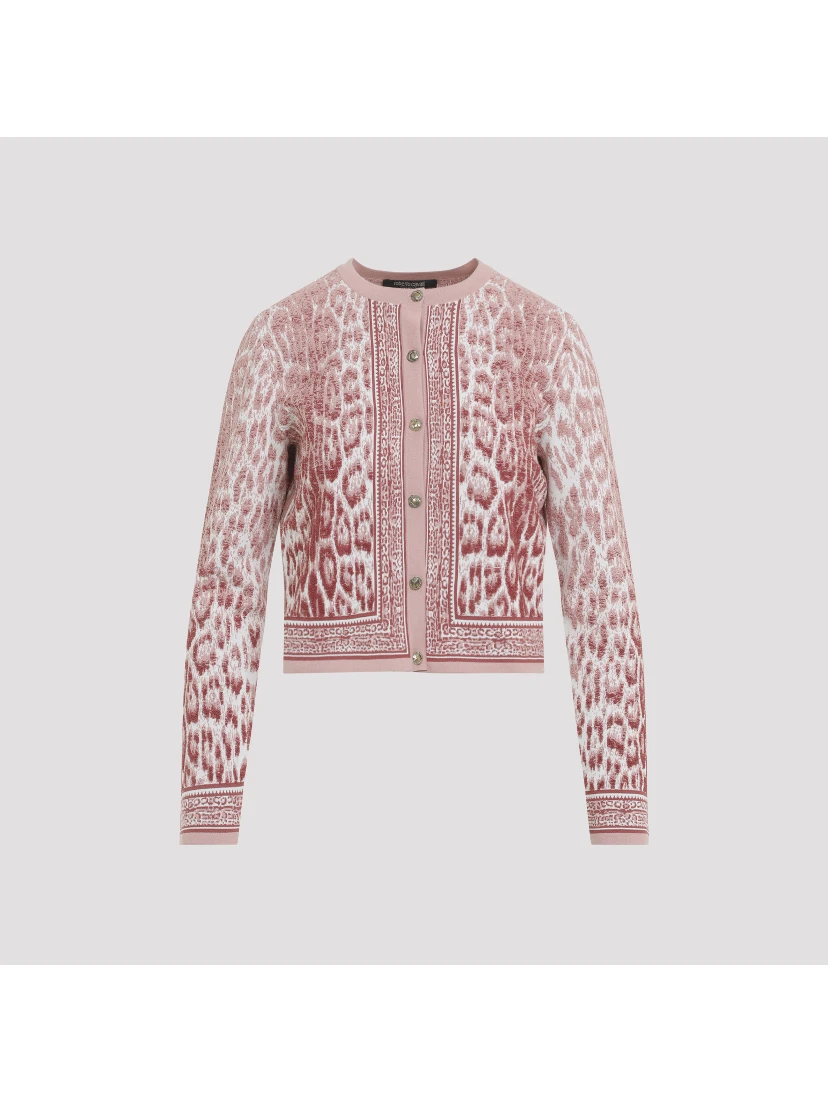 Roberto Cavalli Jaguar Print Cardigan