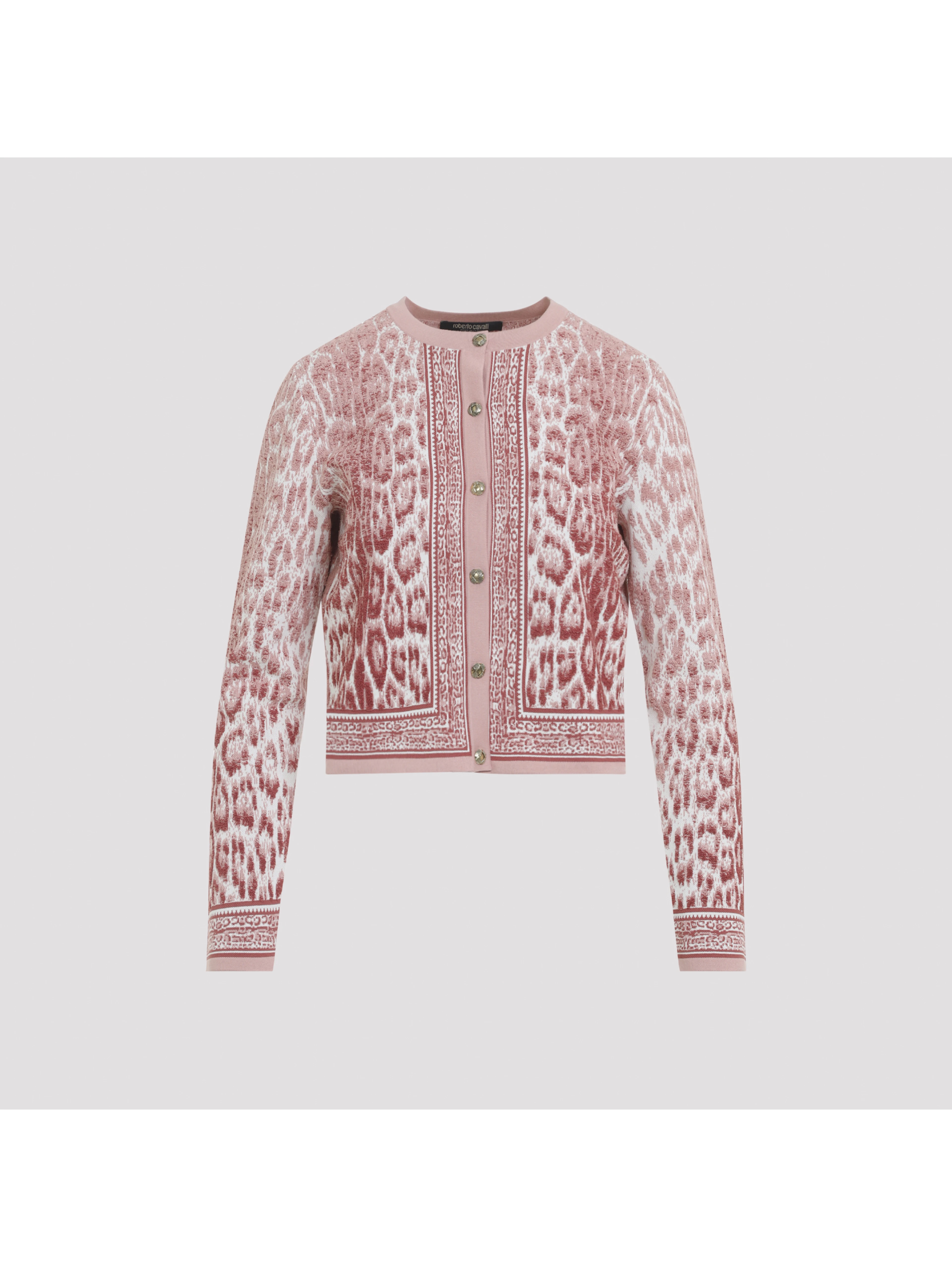 Roberto Cavalli Jaguar Print Cardigan