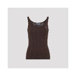 Prada Ribbed Knit Tank Top