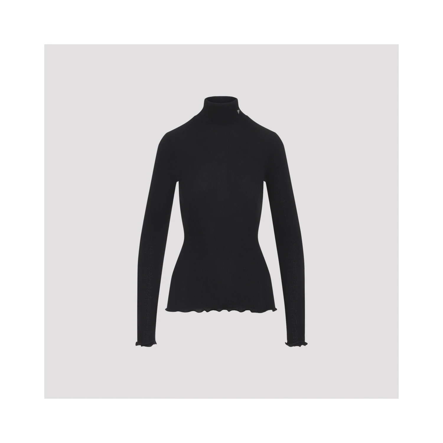 Prada Ribbed Knit Turtleneck Top