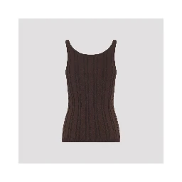 Prada Ribbed Knit Tank Top
