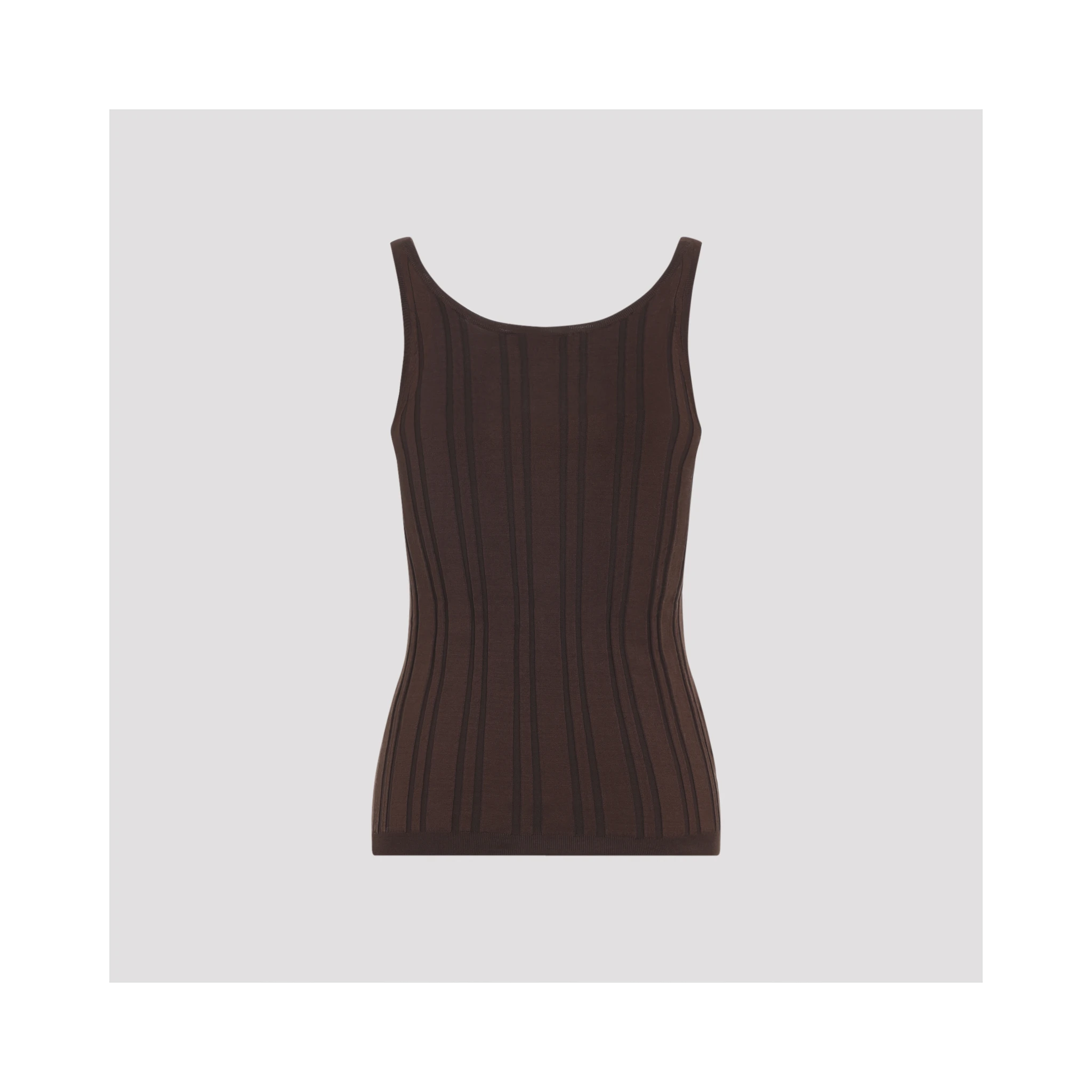 Prada Ribbed Knit Tank Top