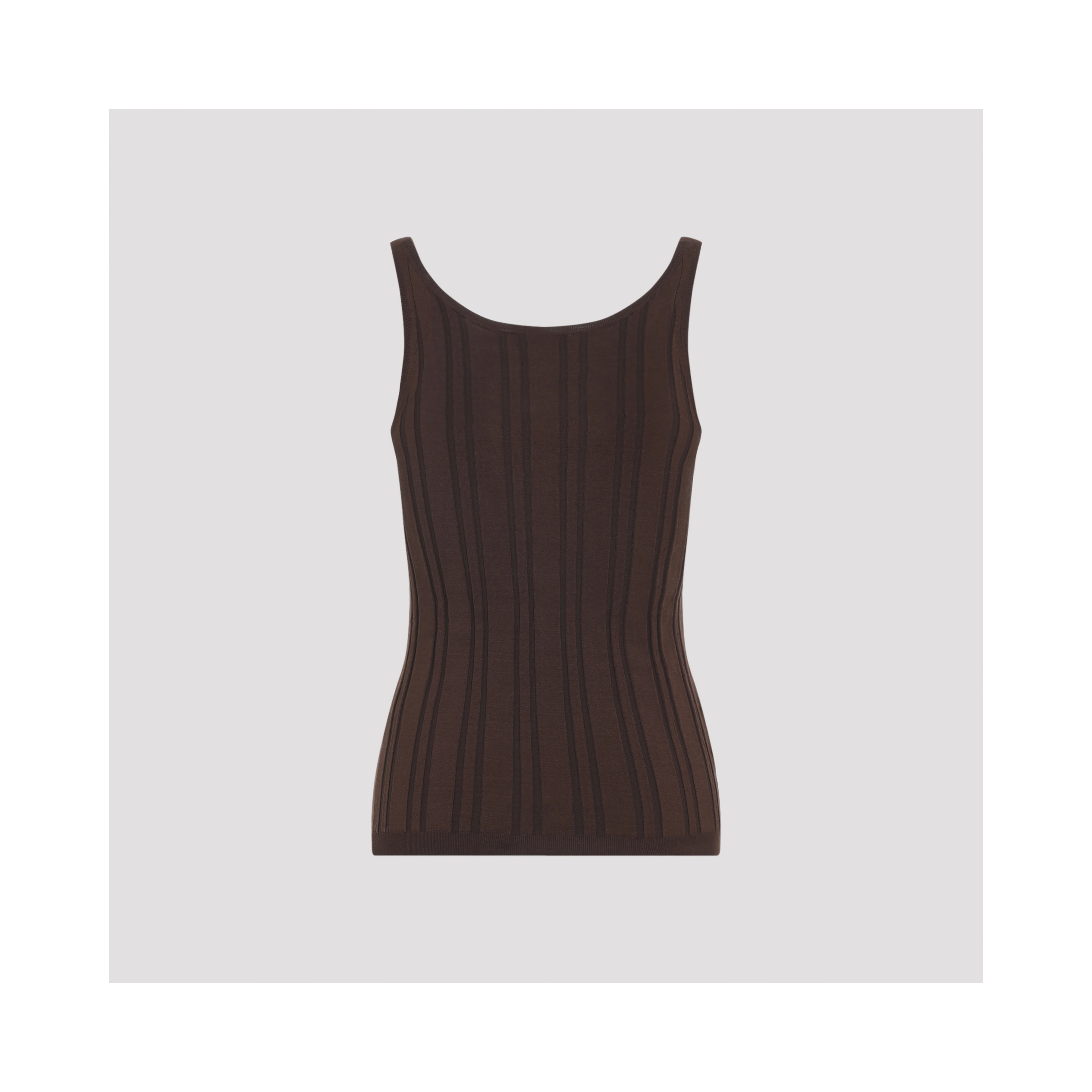 Prada Ribbed Knit Tank Top