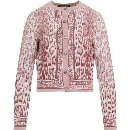 Roberto Cavalli Jaguar Print Cardigan