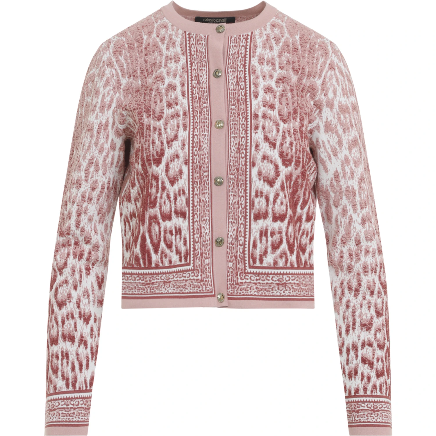 Roberto Cavalli Jaguar Print Cardigan