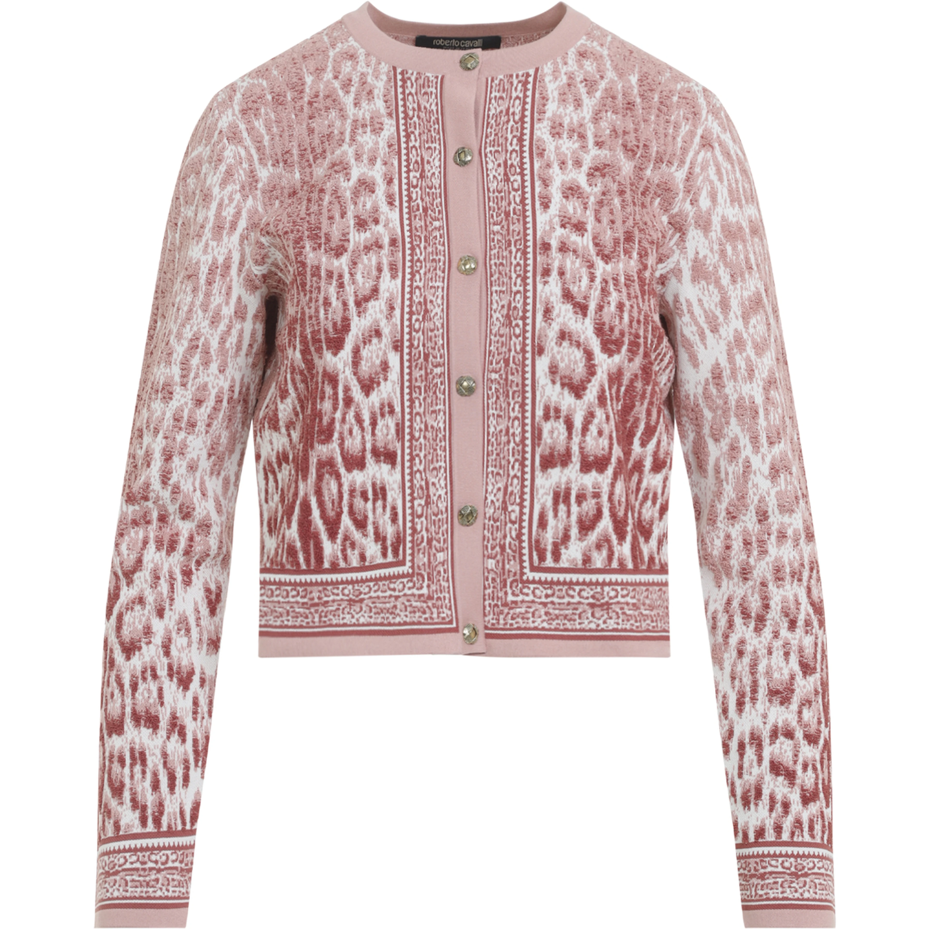 Roberto Cavalli Jaguar Print Cardigan