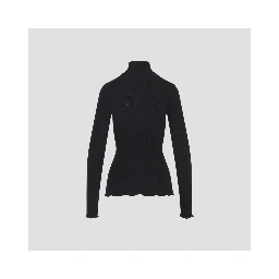 Prada Ribbed Knit Turtleneck Top