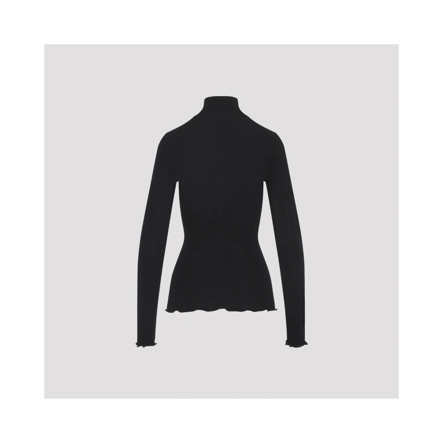 Prada Ribbed Knit Turtleneck Top