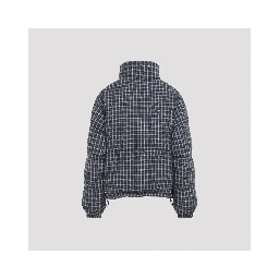 Miu MIu Reversible Checked Down Jacket