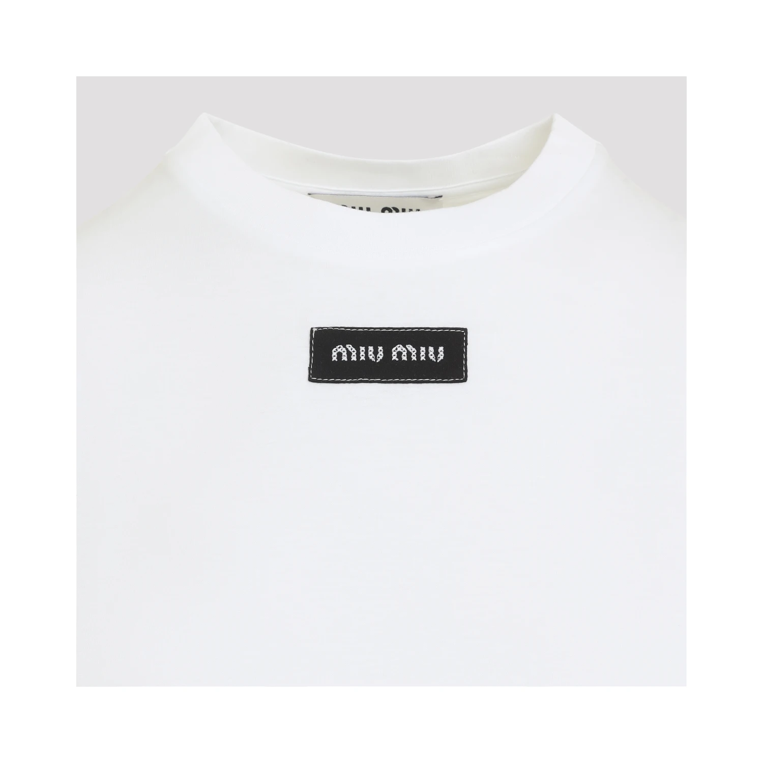Miu Miu Logo Patch T-Shirt