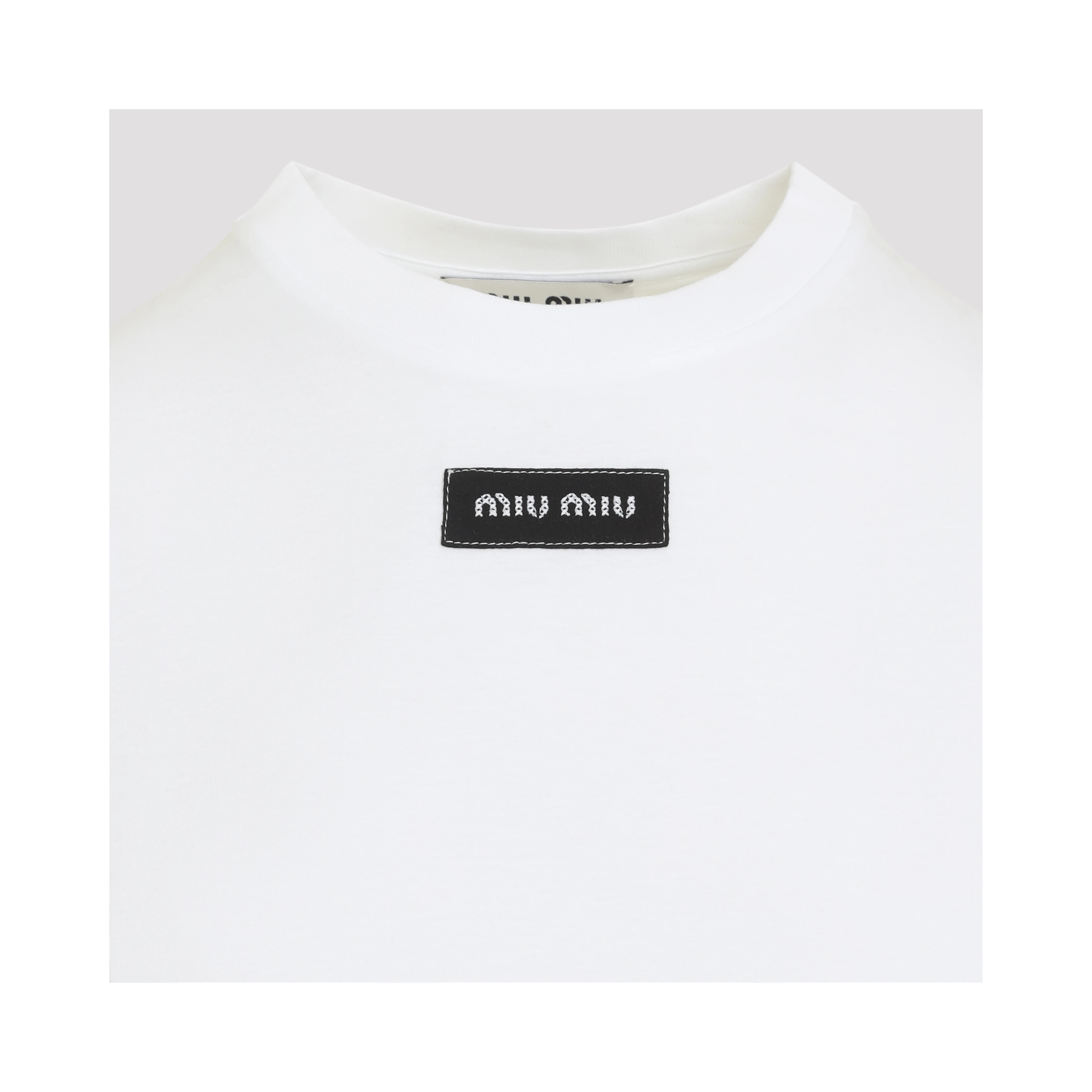 Miu Miu Logo Patch T-Shirt
