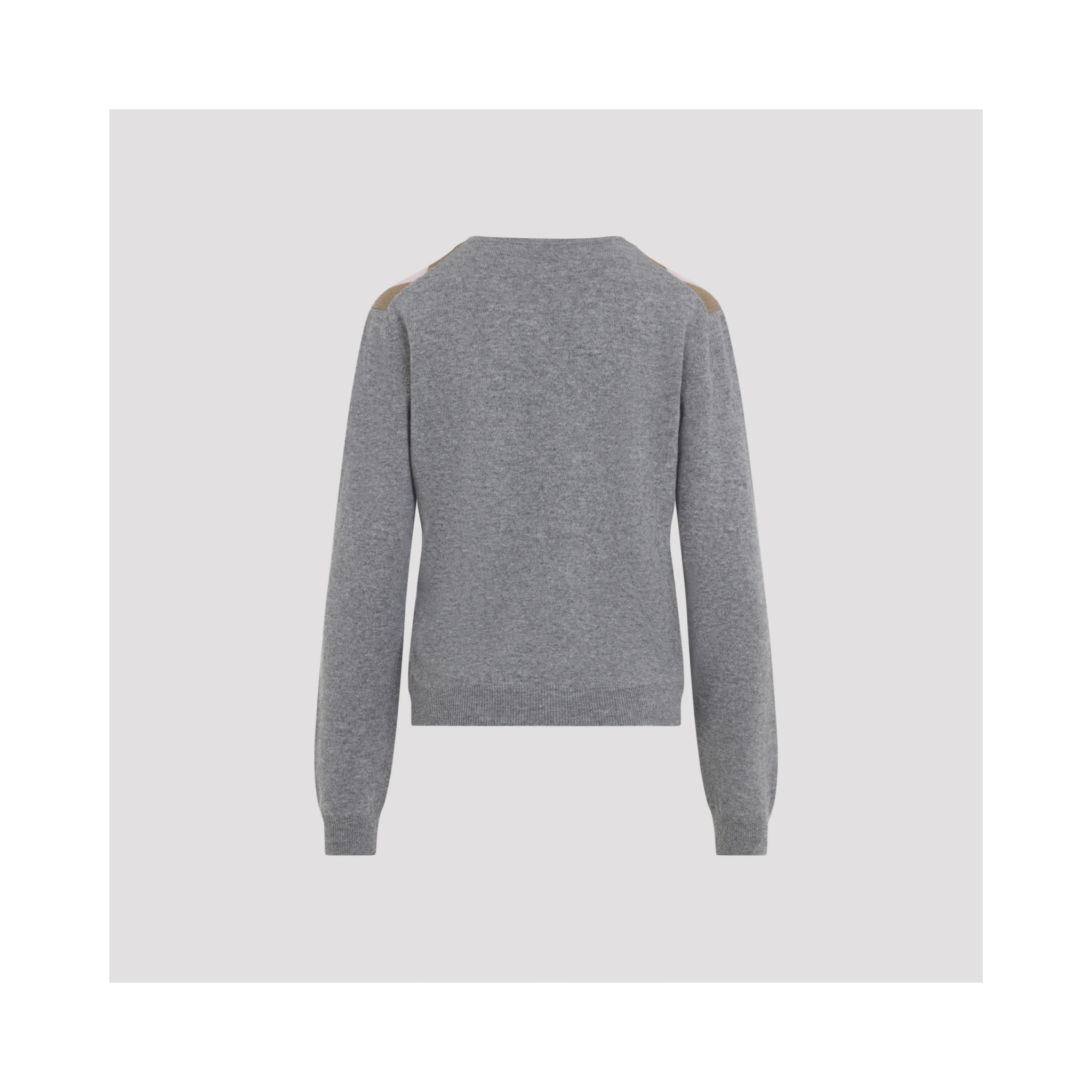 Prada Argyle V-Neck Sweater