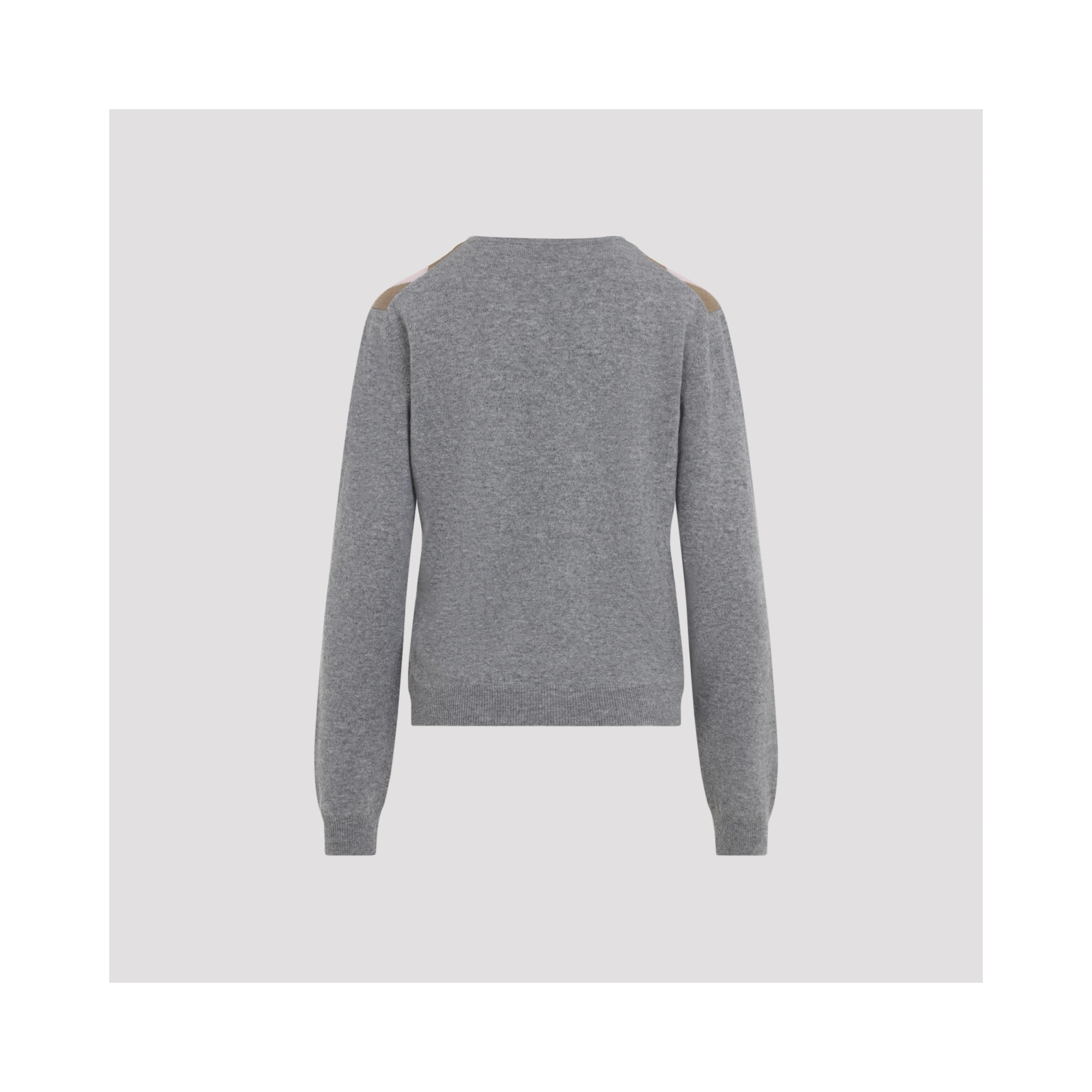 Prada Argyle V-Neck Sweater