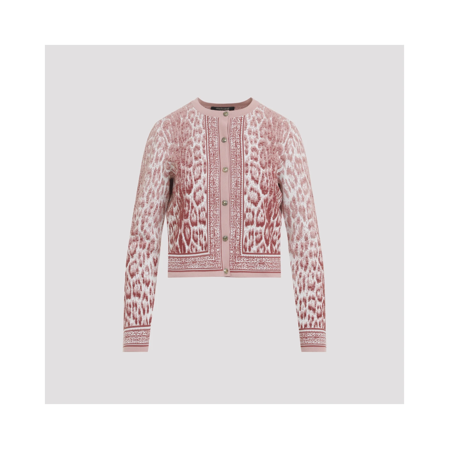 Roberto Cavalli Jaguar Print Cardigan