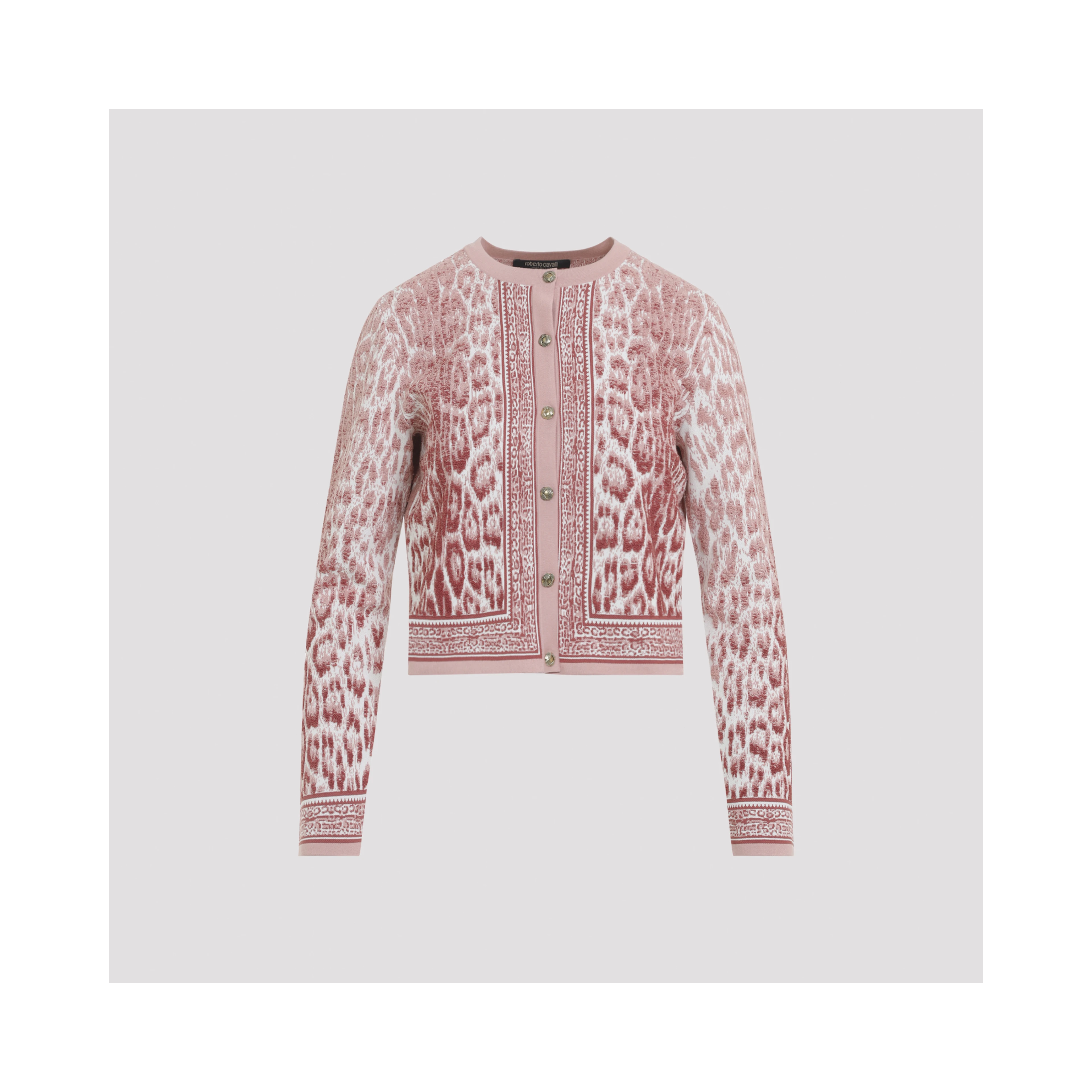 Roberto Cavalli Jaguar Print Cardigan