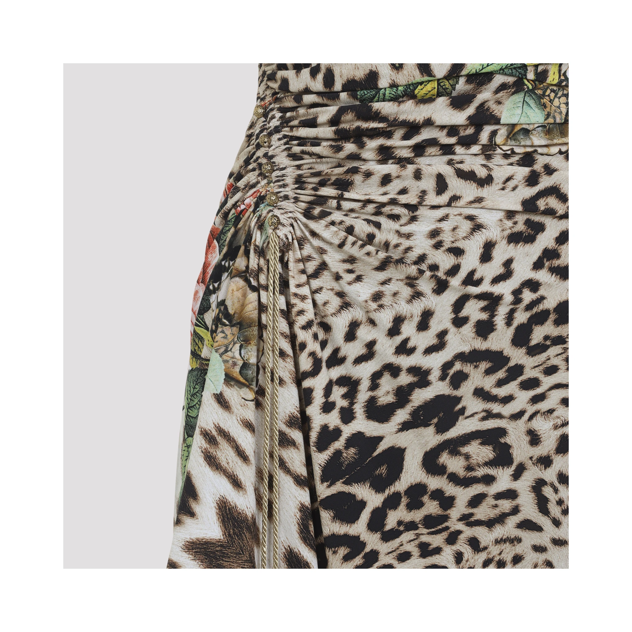 Roberto Cavalli Jaguar Roses Mini Dress