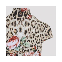 Roberto Cavalli Jaguar Roses Mini Dress