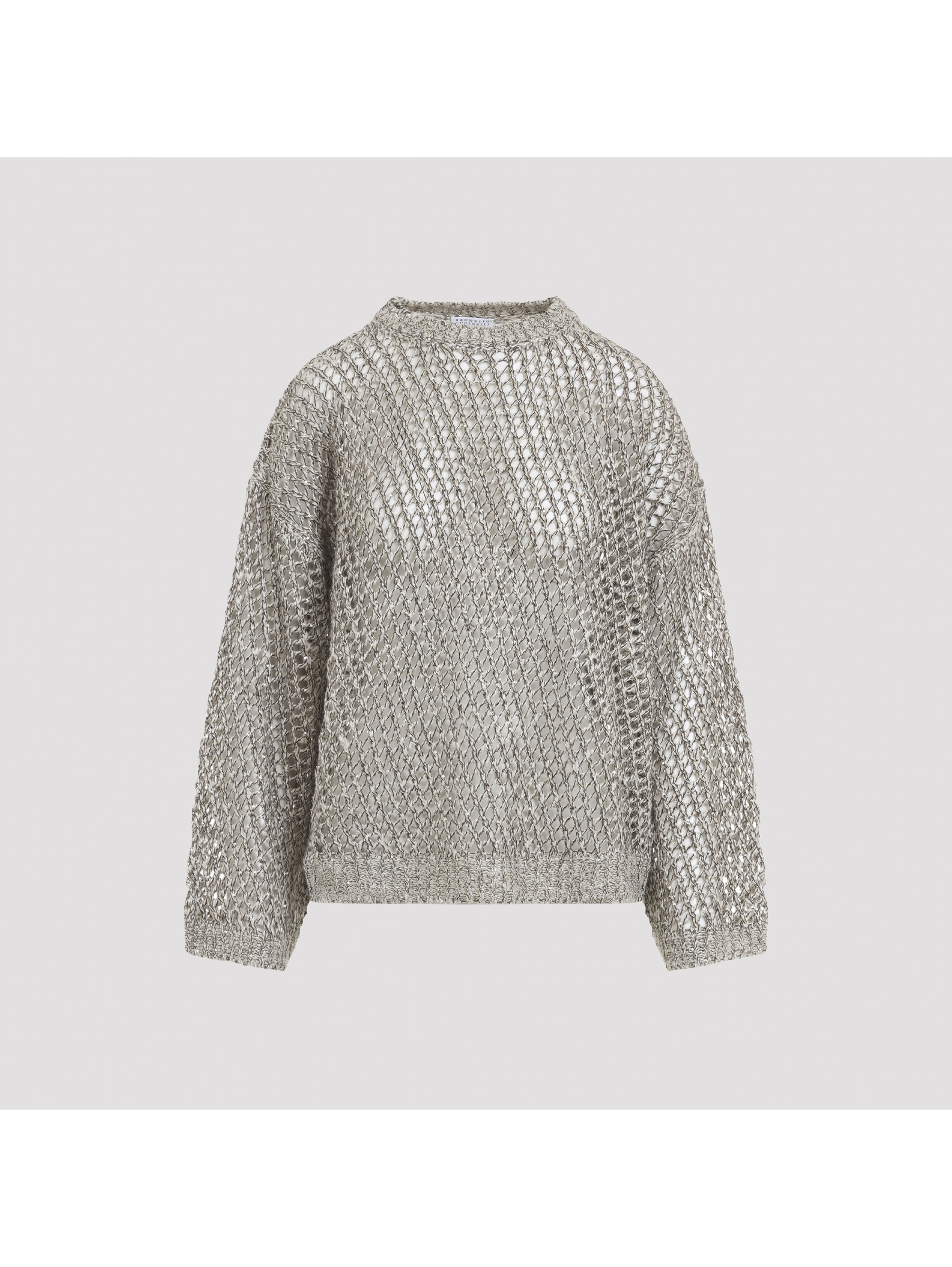 Brunello Cucinelli Fish-Net Sweater