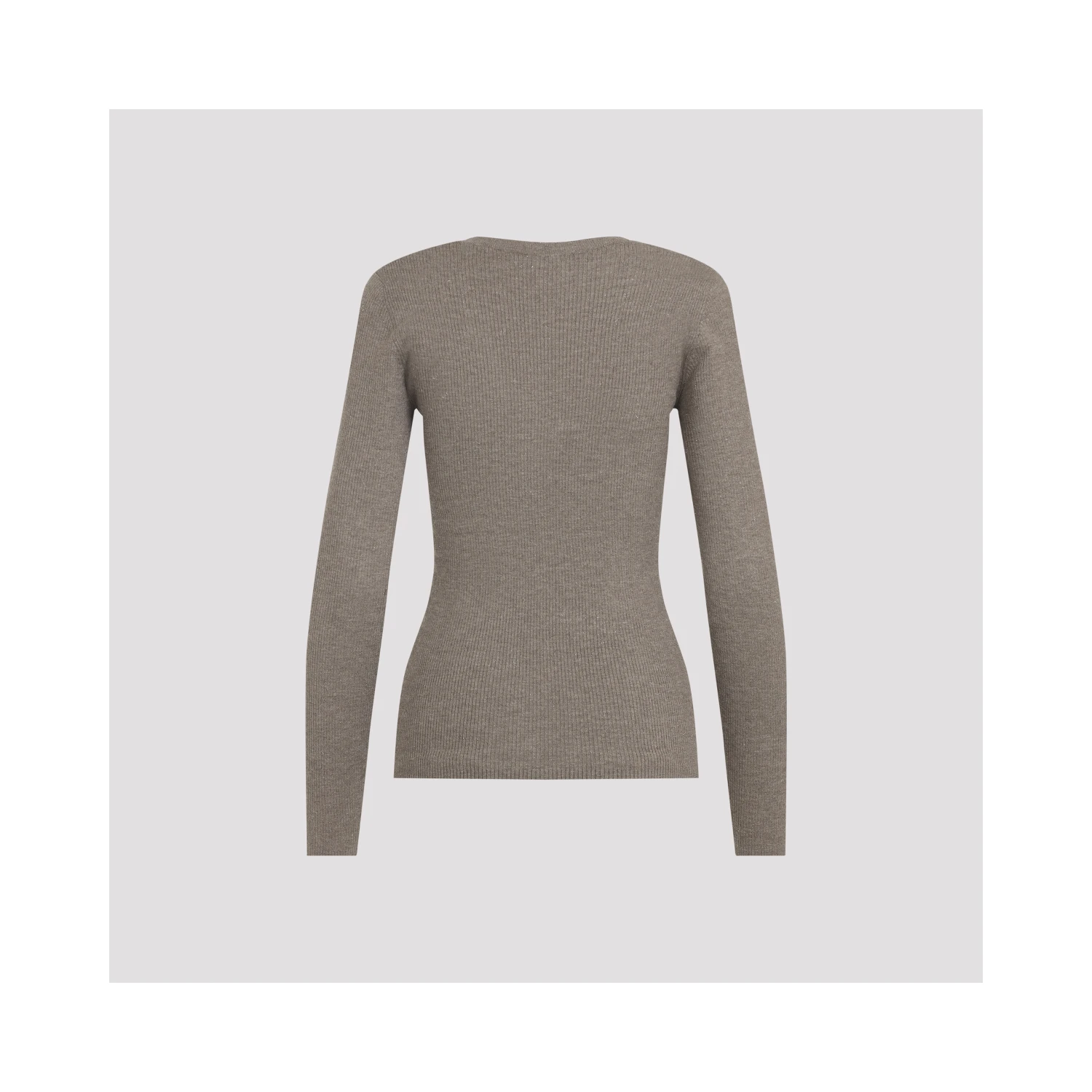 Brunello Cucinelli Ribbed V-Neck Sweater