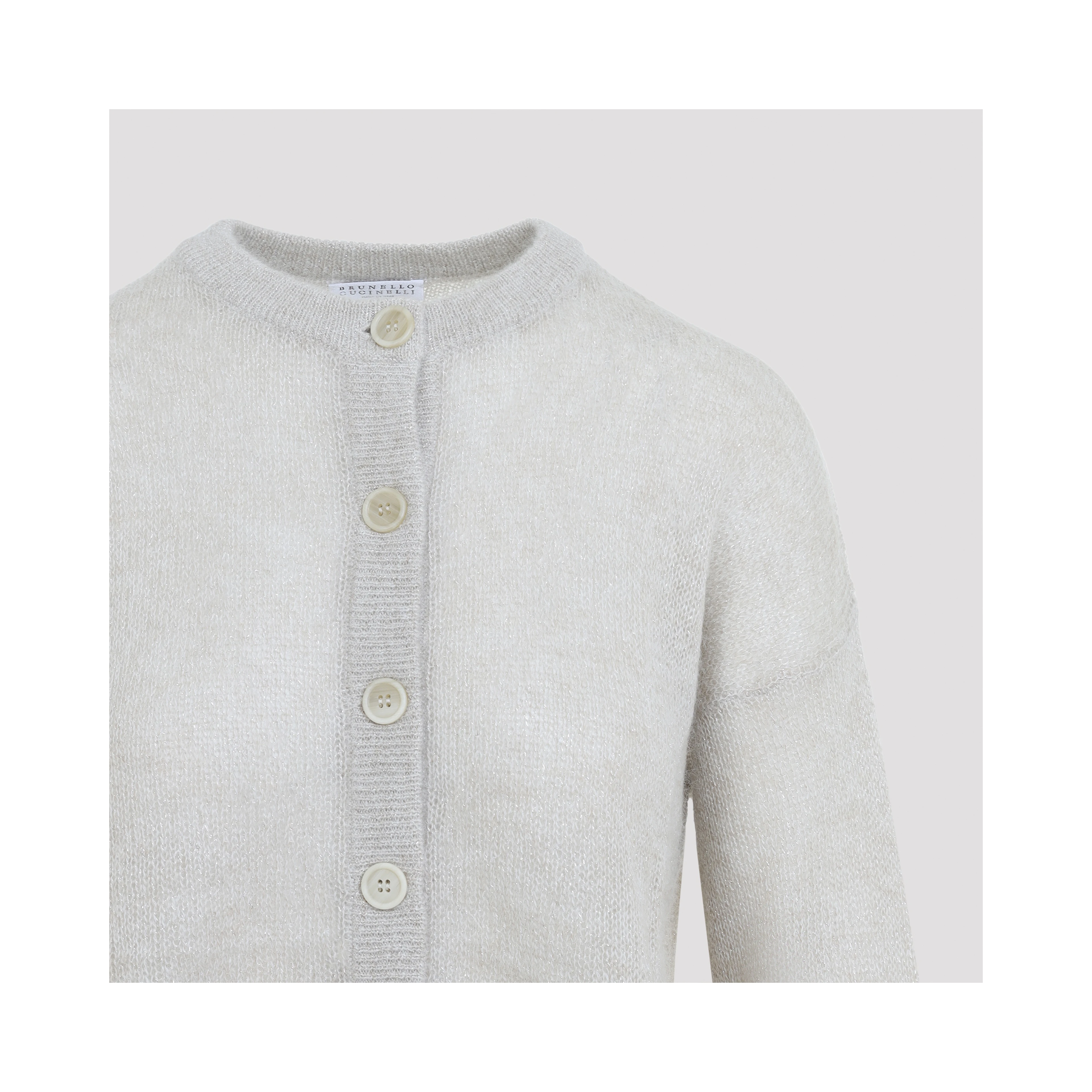 Brunello Cucinelli Shimmer Knit Cardigan