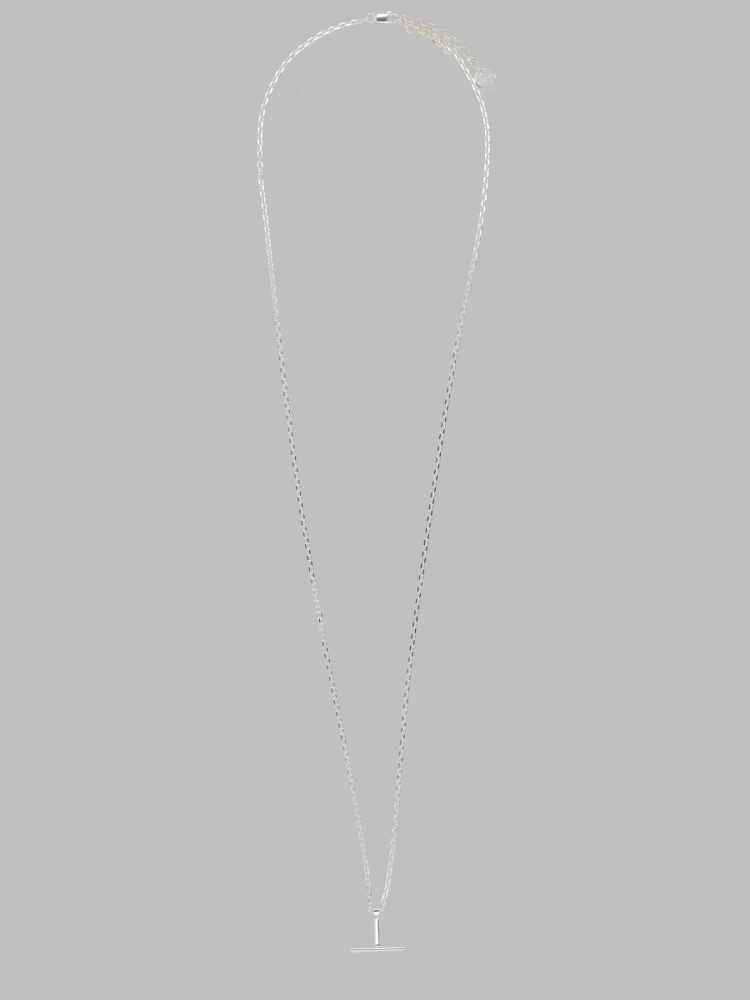 COLLANA A CIONDOLO A T IN ARGENTO