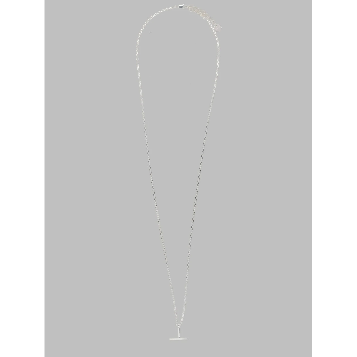 COLLANA A CIONDOLO A T IN ARGENTO
