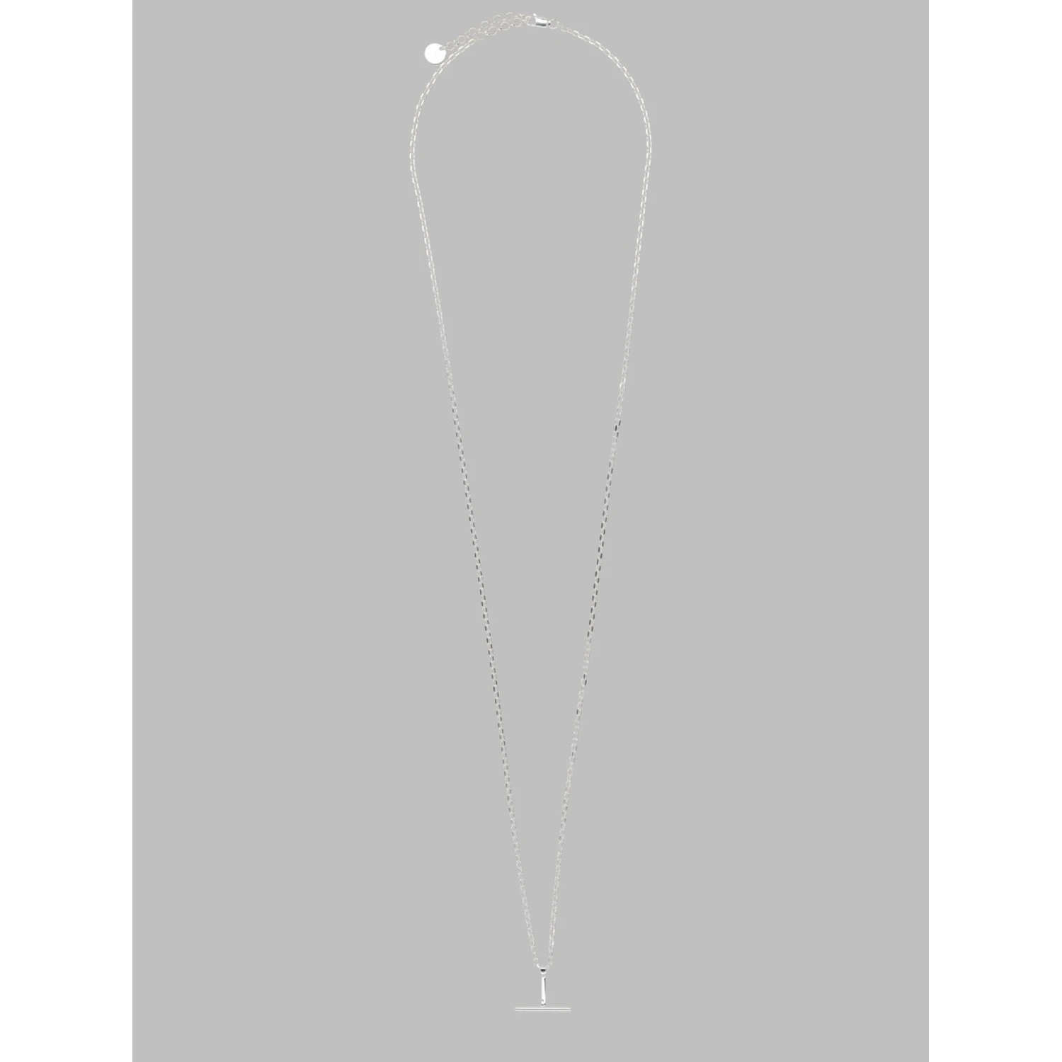 COLLANA A CIONDOLO A T IN ARGENTO