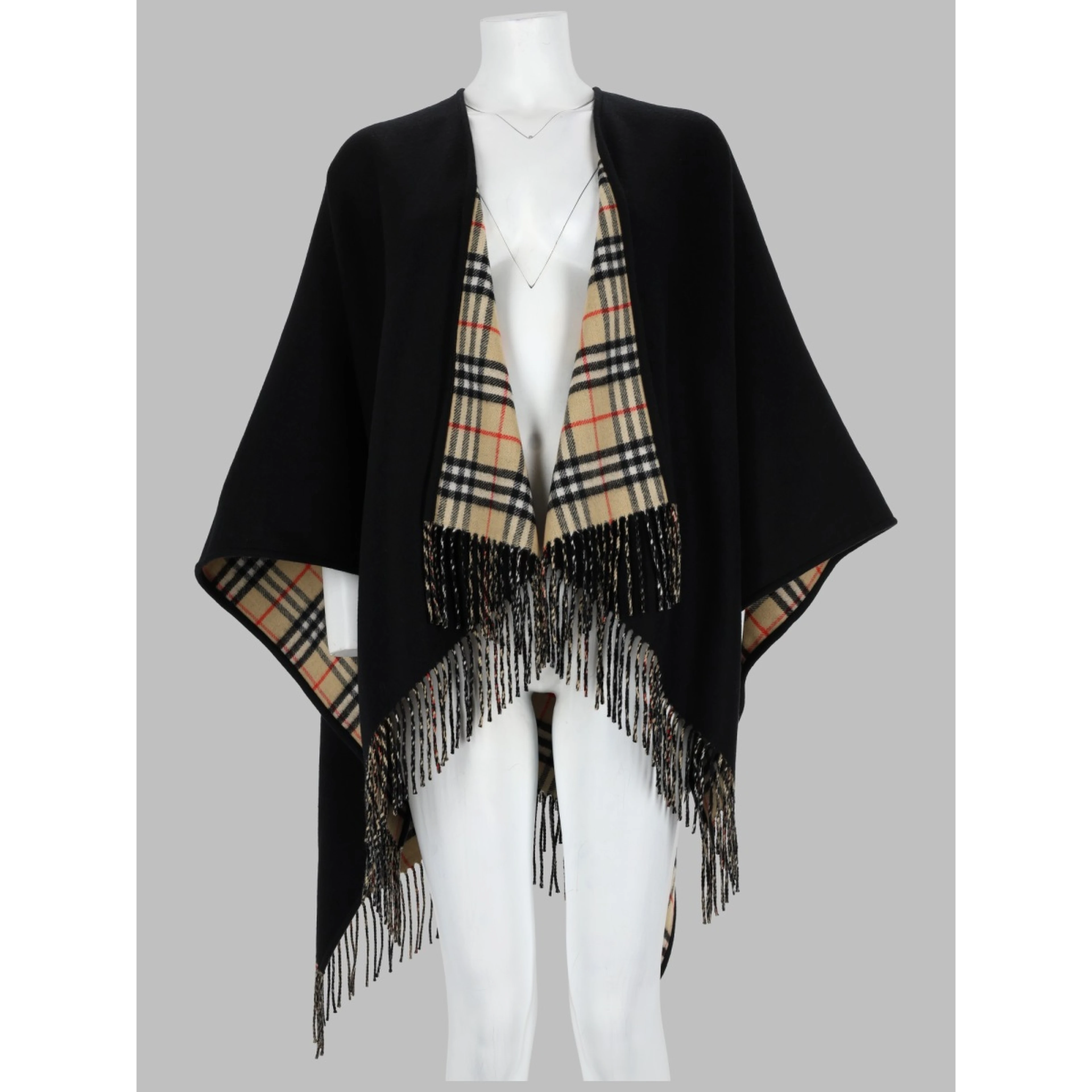 MANTELLA REVERSIBILE "CHECK"