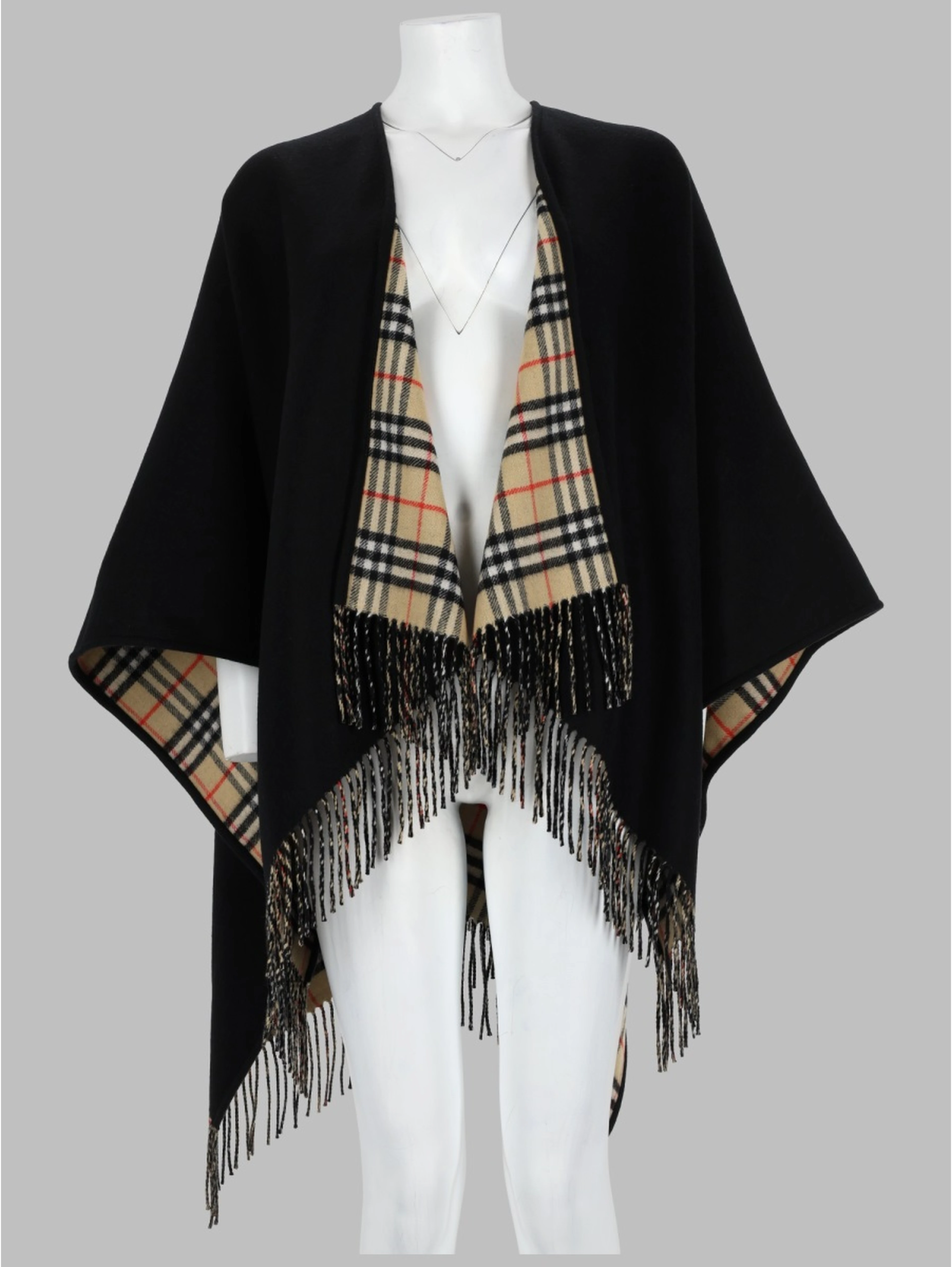 MANTELLA REVERSIBILE "CHECK"