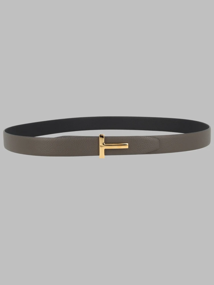 CINTURA "T ICON" IN PELLE FIORE