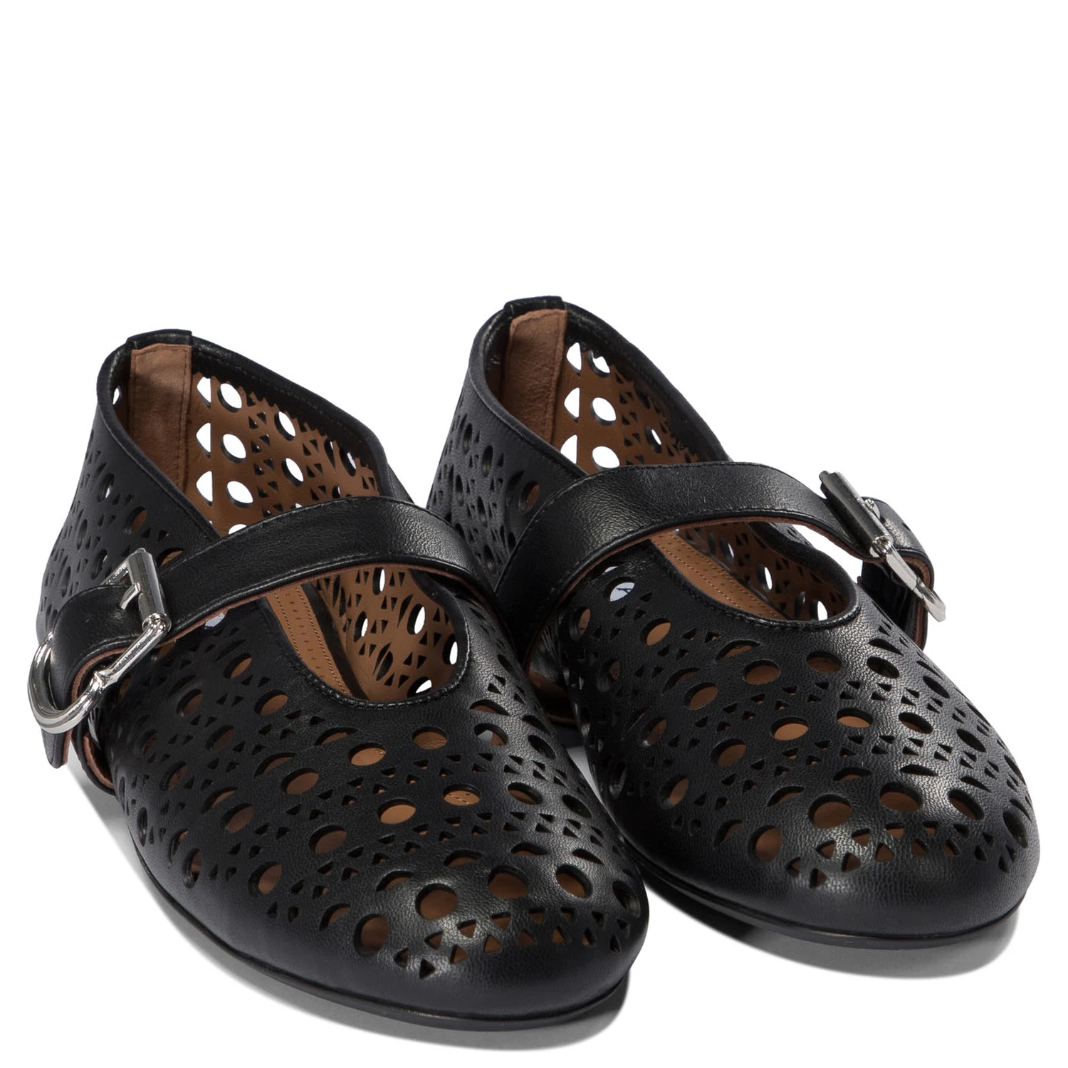 Leather ballets flat
