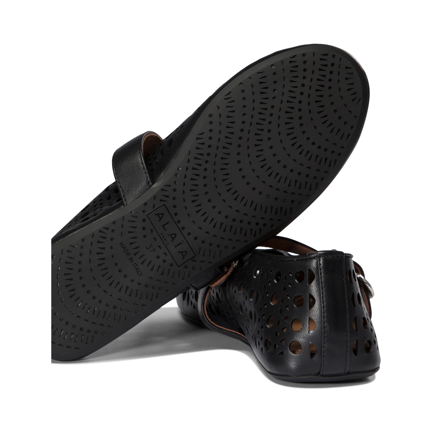 Leather ballets flat
