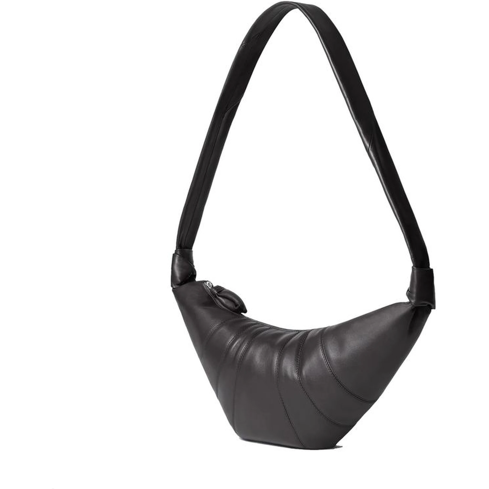 Brown Lamb Leather Shoulder Bag