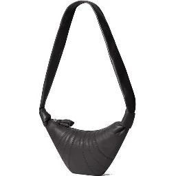 Brown Lamb Leather Shoulder Bag