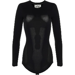 Black Polyamide Bodysuit