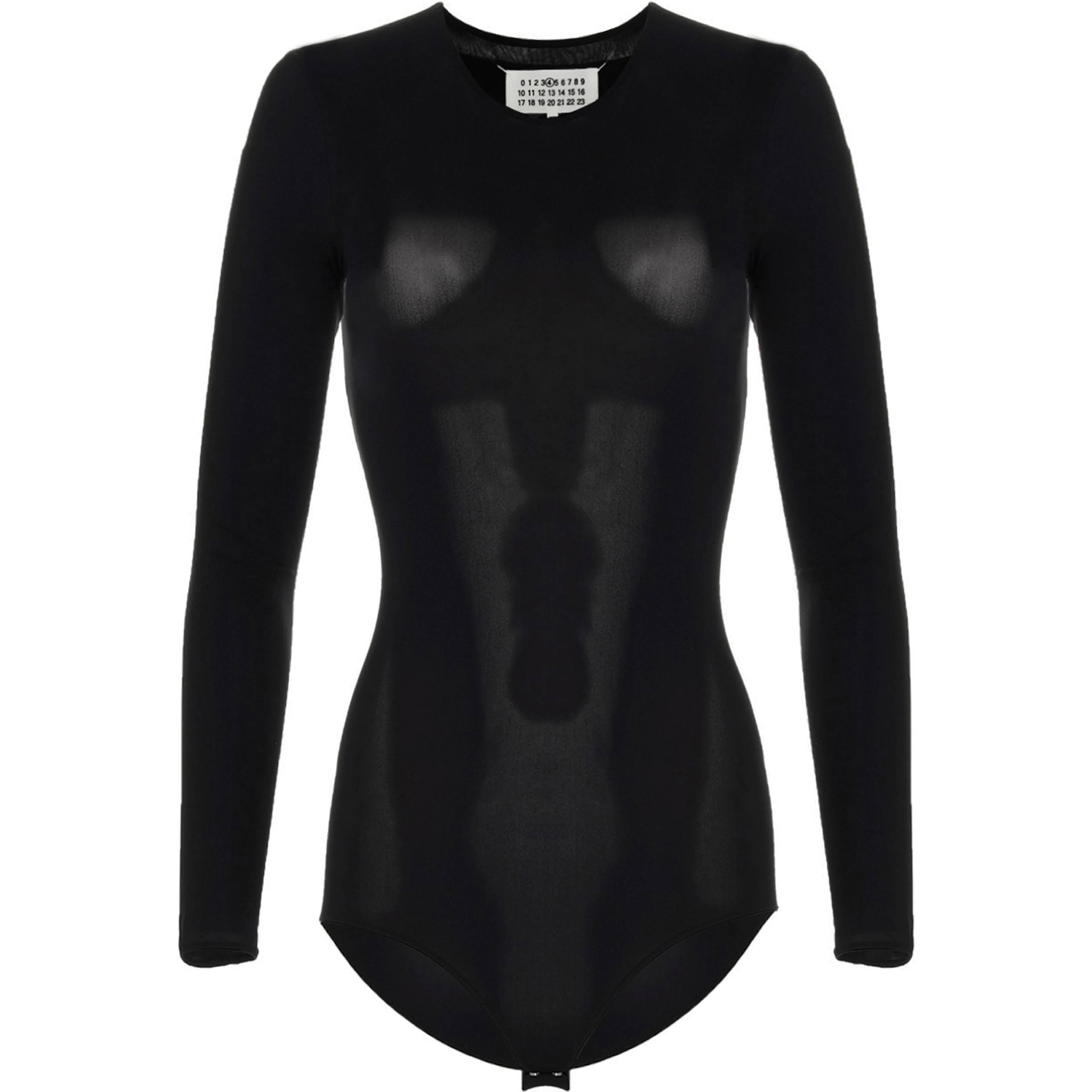 Black Polyamide Bodysuit
