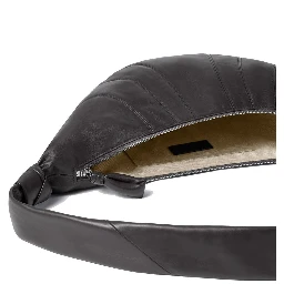 Brown Lamb Leather Shoulder Bag