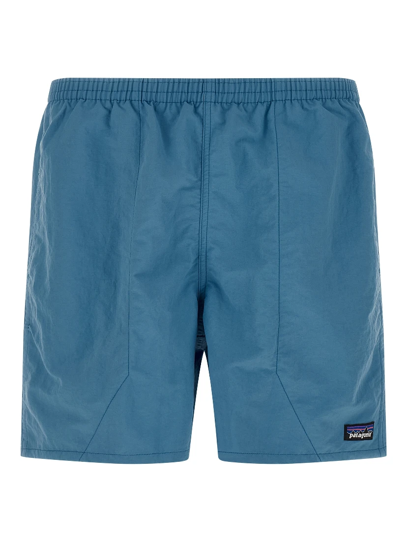 Blue Polyester Short And Mini Shorts
