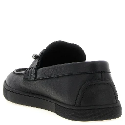 Black Calfskin Slip-On Loafers