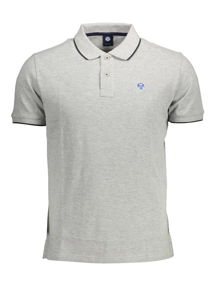 "Grigio Cotton Men Polo Shirt"