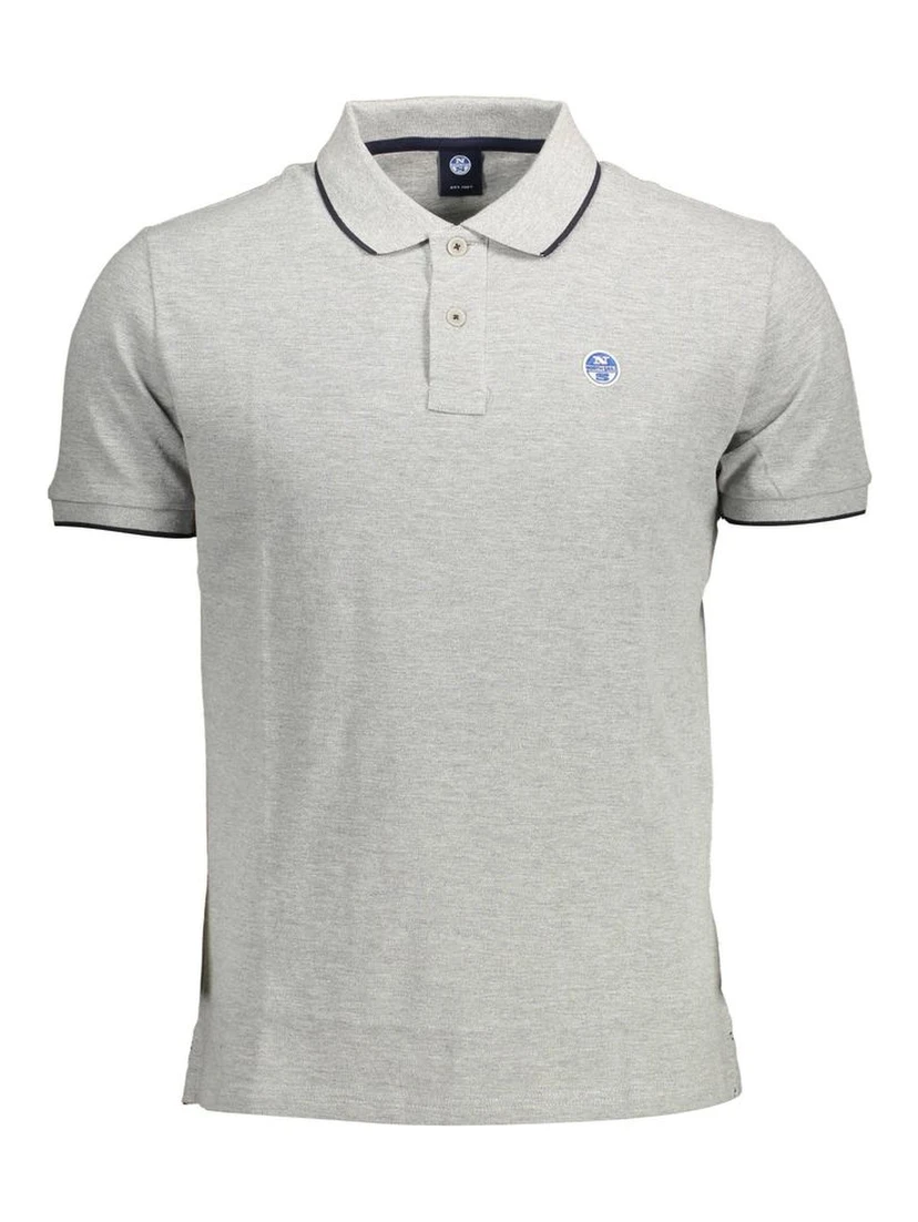"Grigio Cotton Men Polo Shirt"