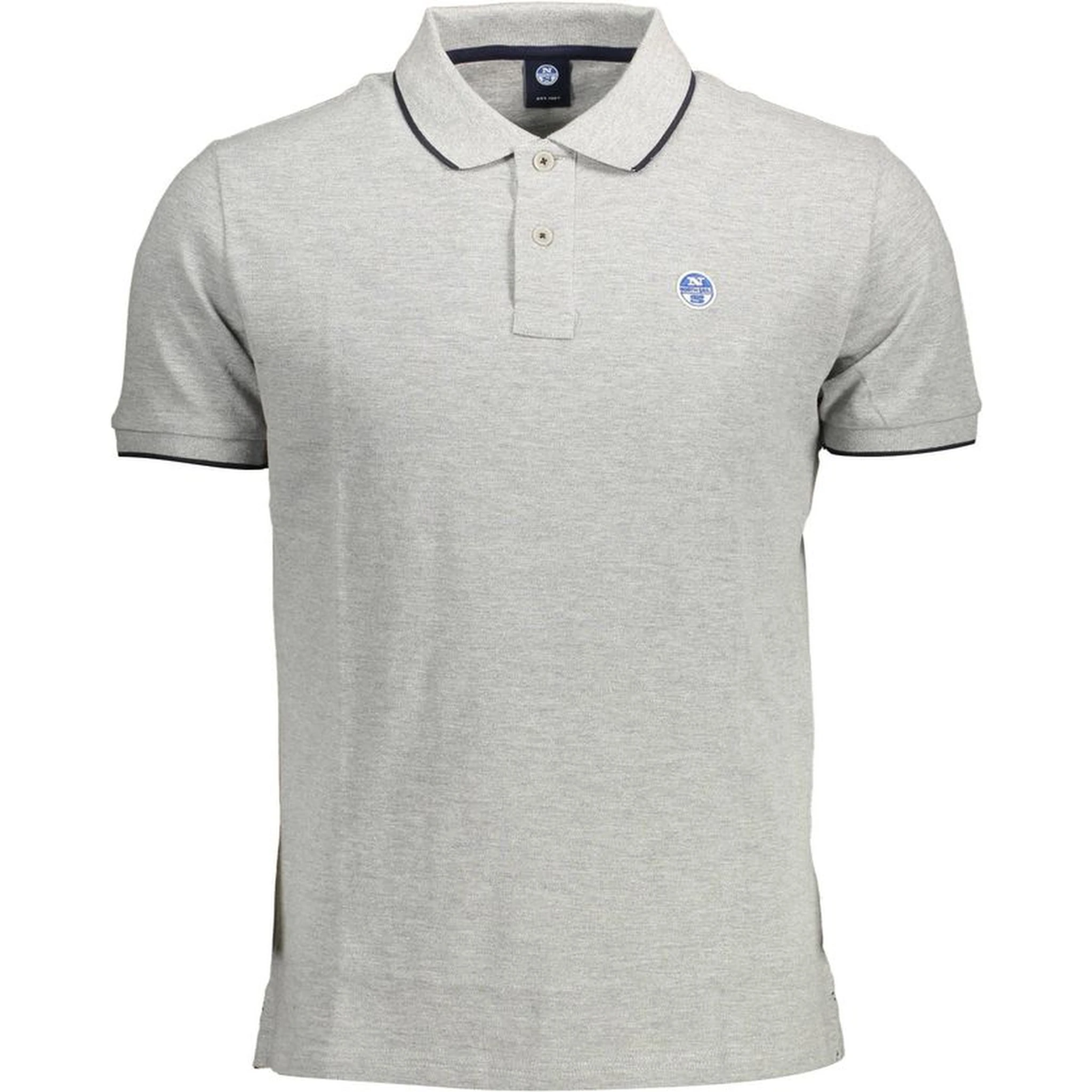 "Grigio Cotton Men Polo Shirt"