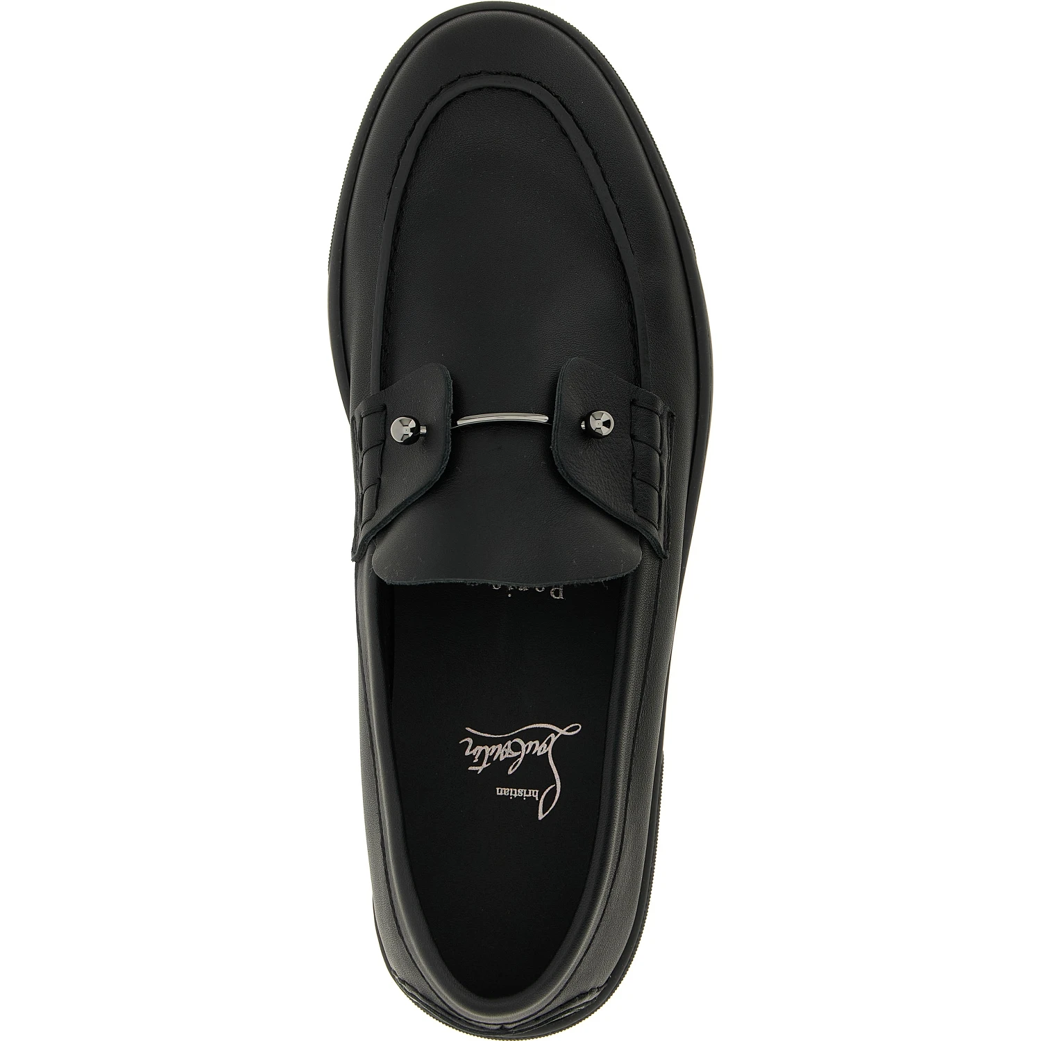Black Calfskin Slip-On Loafers