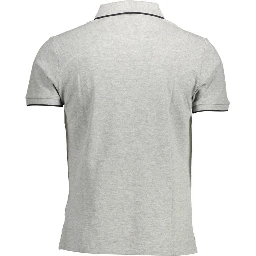 "Grigio Cotton Men Polo Shirt"