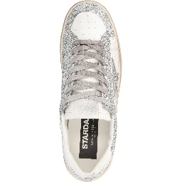 Silver Polyester Sneakers
